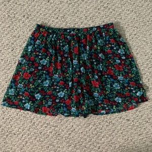Hawaiian floral skirt